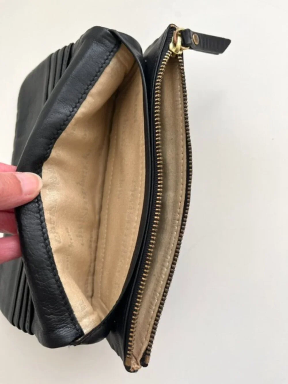 Christopher Kon Black Woven Leather Wallet